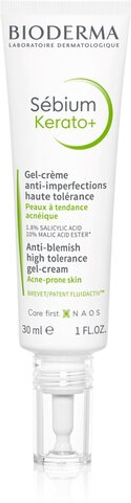 Bioderma Sebium Kerato+ - гель-крем от прыщей против несовершенств кожи /   30  ml  / GTIN 3701129805367