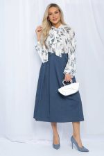 Блуза История любви (белая) Б13265-7М LT Collection