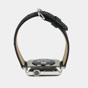 Ремешок для Apple Watch 40/41/42 mm из кожи страуса, черного цвета