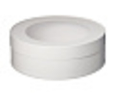 Коробка под зефир, макаруны круглая с окном диам.160мм выс 45мм (БЕЛАЯ)