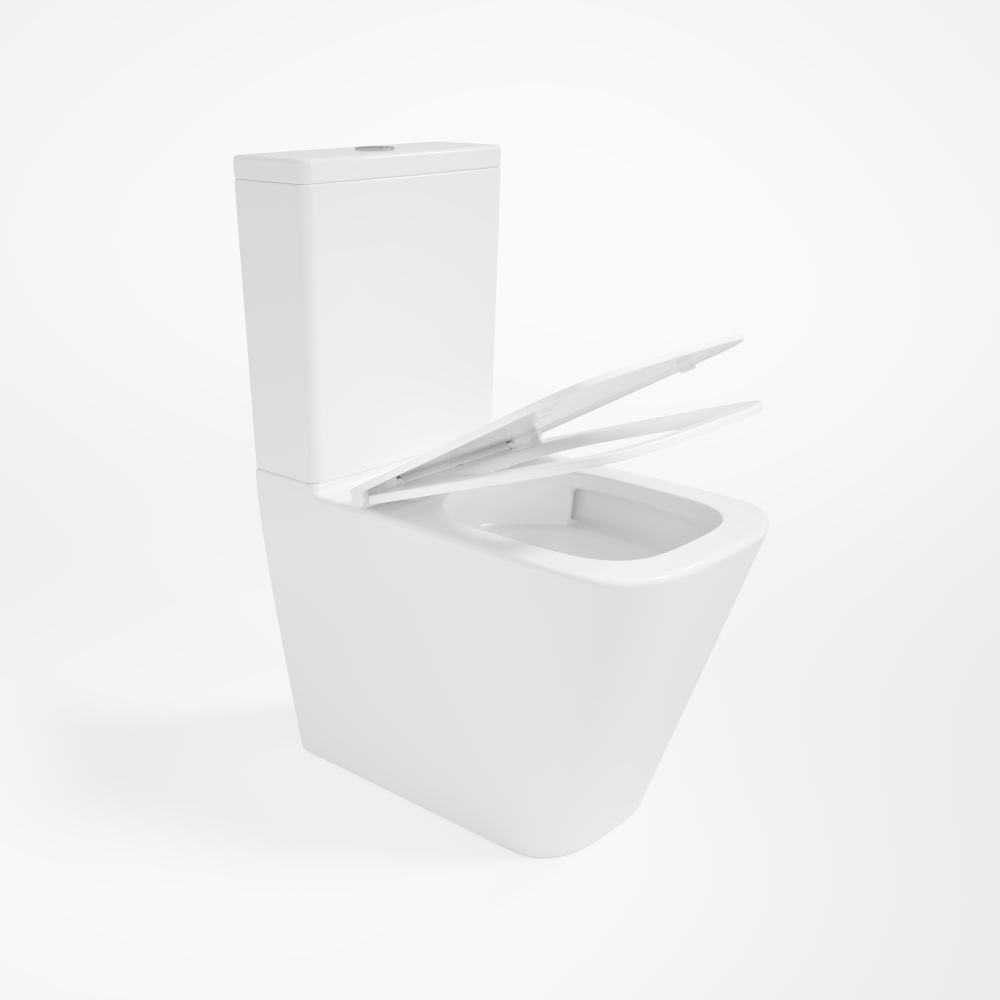 Унитаз-компакт Tornado Q-Line VT2-12T, цвет белый, ультратонкое сиденье soft-close, P-trap