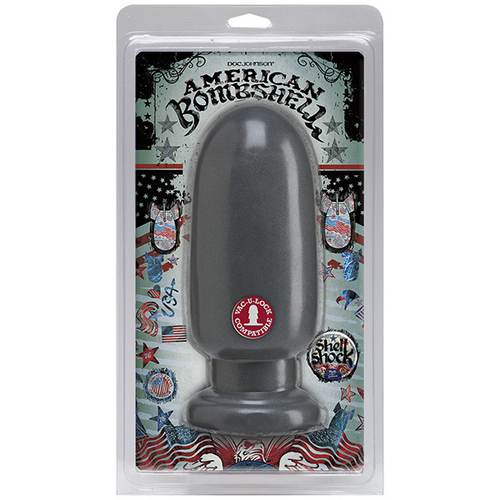 Черная большая анальная пробка 22,9см Doc Johnson American Bombshell Shell Shock Large 0270-29-CD