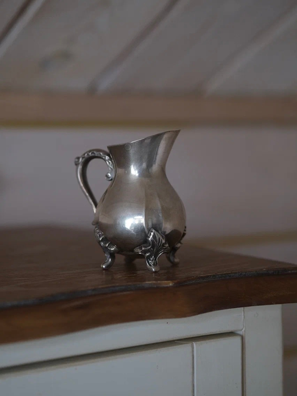 Сливочник посеребрённый