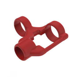 Звено - отсечка для ленты пулеметной "Огонёк" (компл.10 шт) Красный