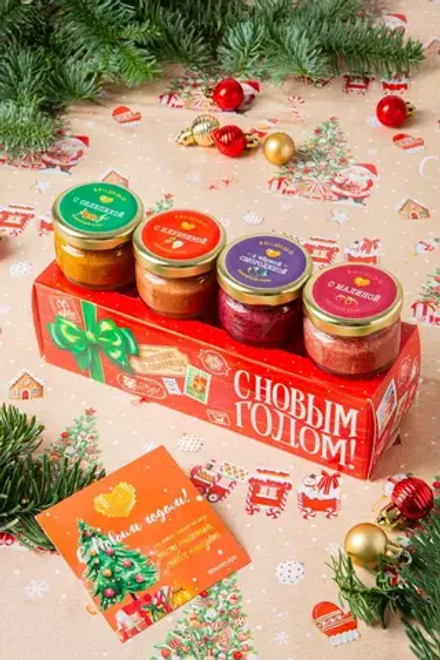 Набор №151 "4 баночки-малышки с медом"