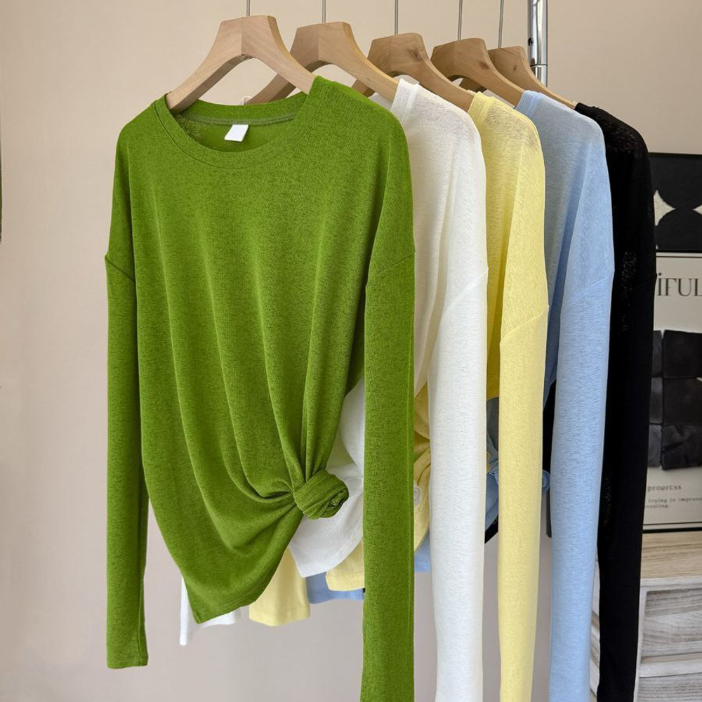 Женский прозрачный лонгслив