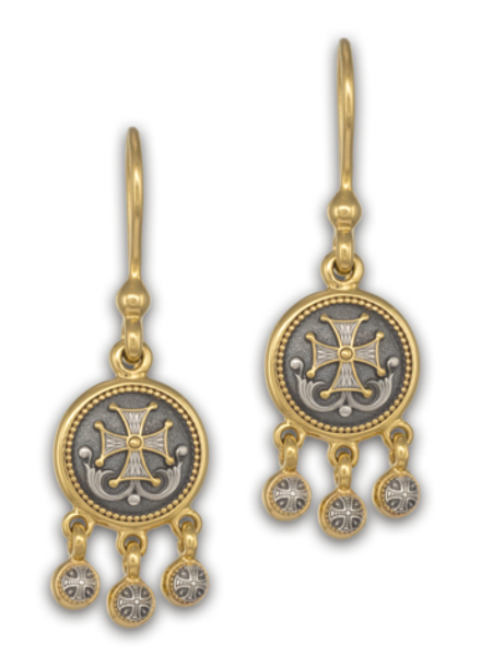 СЕРЬГИ "ПРОЦВЕТШИЙ КРЕСТ"