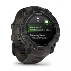 Умные часы Garmin Instinct 3 Amoled 50 mm black with Charcoal Band