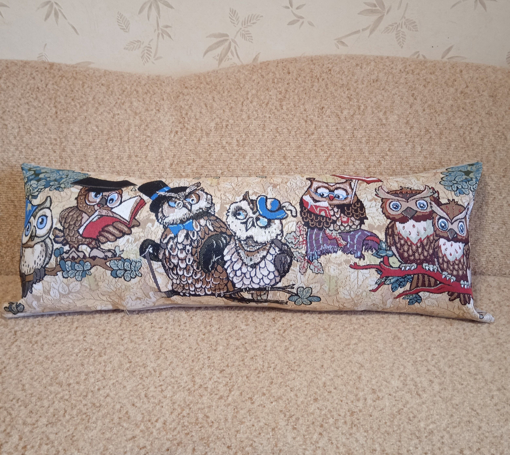 Декоративный гобеленовый чехол Совята 34х87