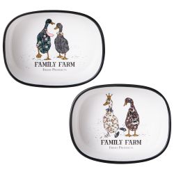 НАБОР ФОРМ НА МЕТАЛ.ПОДСТАВКЕ LEFARD "FAMILY FARM" 2 ШТ. 28,5*16*8,5 CM 500 МЛ