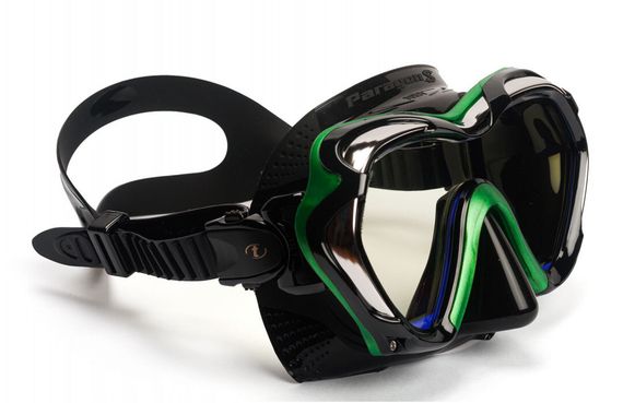 Маска TUSA Paragon S моностекольная, антиблик, зеленая