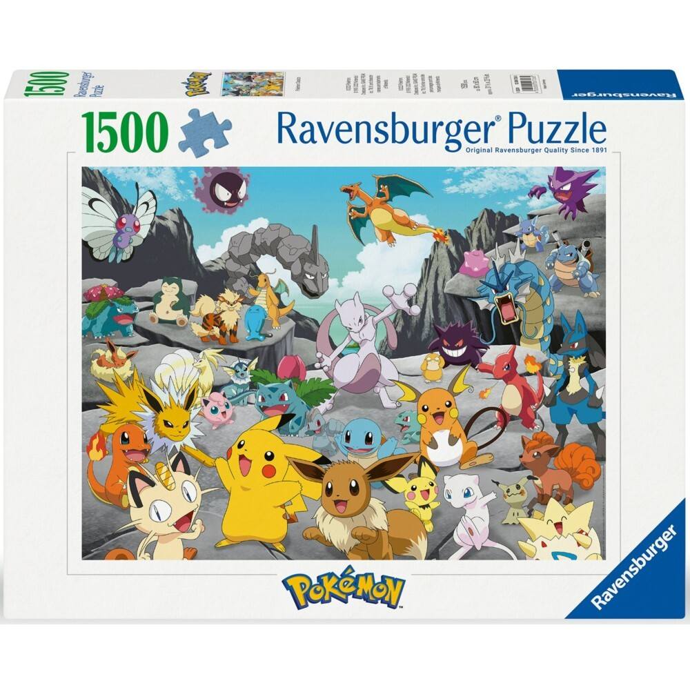 Ravensburger - Пазл Покемон Классик 1500 элементов. 007265 / артикул   007265  / GTIN 4005555007265