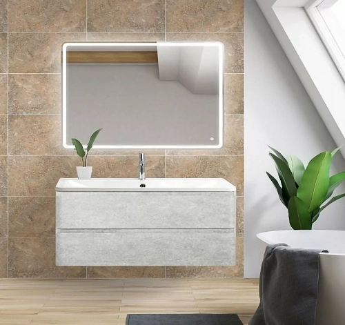 Тумба с раковиной BelBagno ALBANO 2C 120 Cemento Verona Grigio