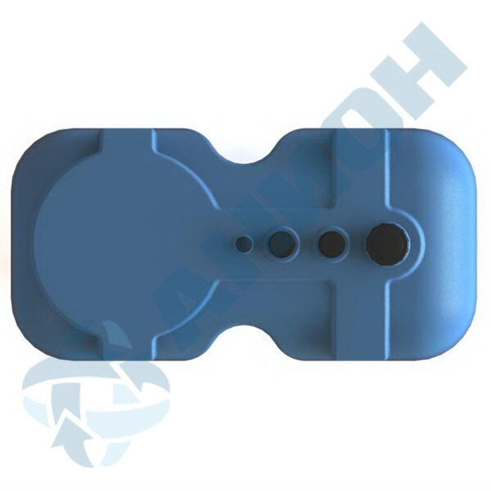 Емкость прямоугольная для дизельного топлива со сливом Анион 1000 л. прямоугольная (1300x650x1715см;синий) - арт.559438