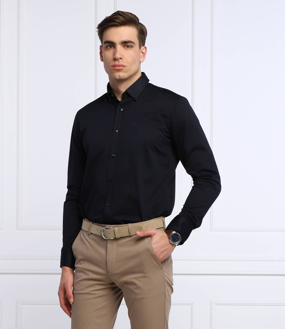 рубашка p-joe-bd-c1-222 BOSS BLACK - темно-синий(50469378)