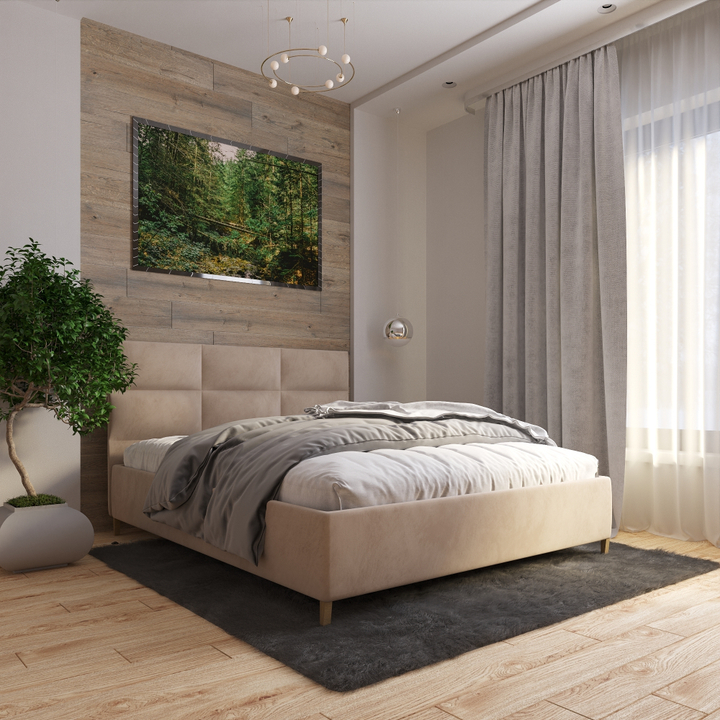 Двуспальная кровать с подъемным механизмом Мидл, 140х190