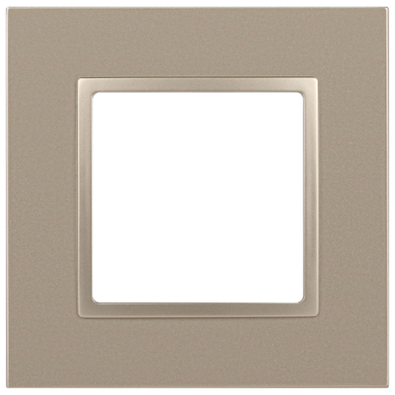 Рамка для розеток и выключателей ЭРА Elegance 14-5011-04 Classic, на 1 пост, шампань