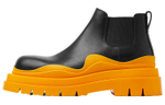 Bottega Veneta Tire Chelsea Ankle Length Chelsea Boots Men"s Orange