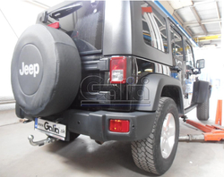 Фаркоп оцинкованный Galia J008С для Jeep Wrangler JK 2007-(паспорт и сертификат в комплекте)(без электрики)