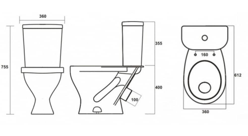 Унитаз-компакт Sanita "Эталон"