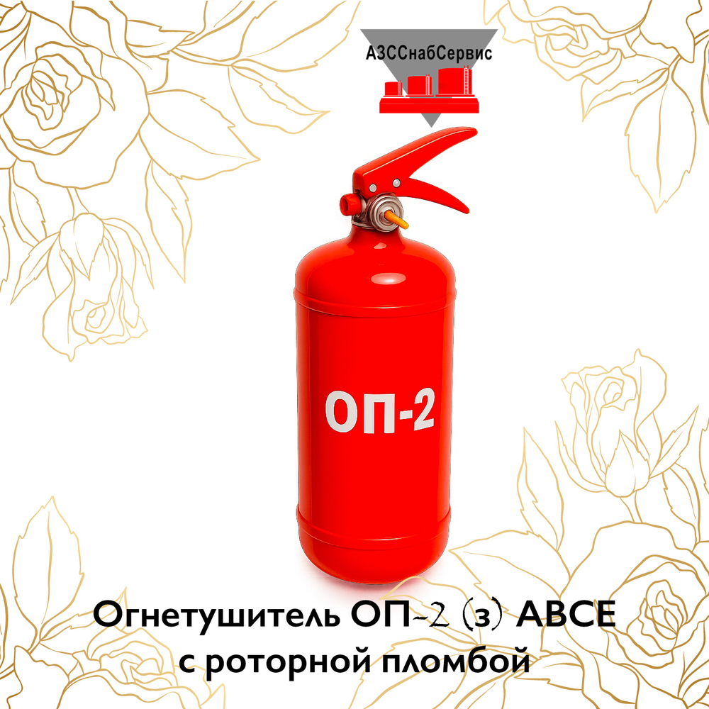 Огнетушитель ОП-2 (з) АВСЕ с роторной пломбой