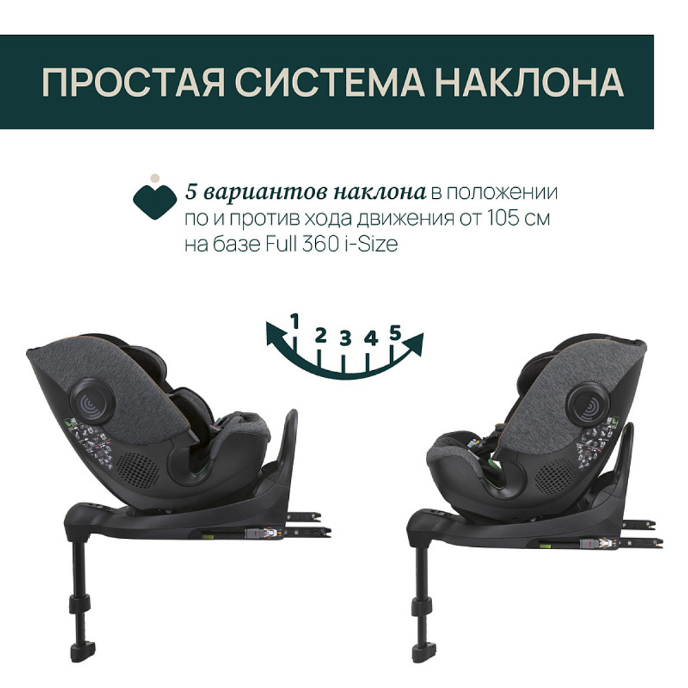 Автокресло Chicco Bi-Seat I-Size Air with Base Full 360 Black Air