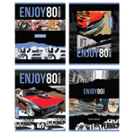 Тетрадь А5 80л. клет. "Enjoy" выб. лак (BG)