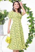 Желтое платье миди DStrend (Акция)