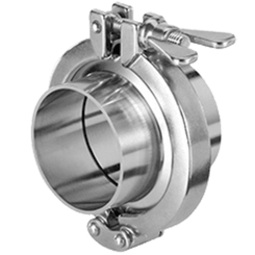 Clamp соединение в сборе DIN 32676, AISI 304, DN 65 (70мм)