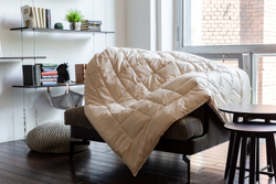 Одеяло пуховое теплое 150х200 German Grass Almond Camel Grass