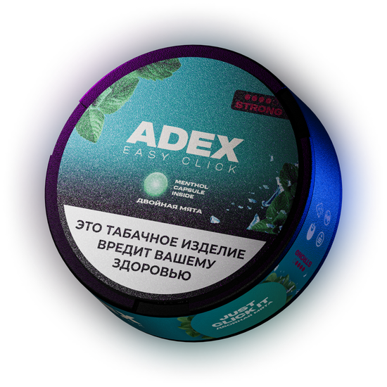 Жевательный табак АДЕКС ДВОЙНАЯ МЯТА клик