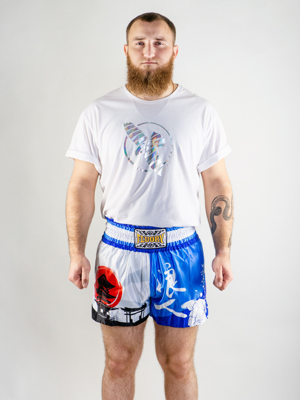 Шорты Муай-Тай Fluory Tokio (синие)