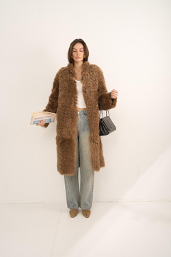 Двустороннее пальто-дубленка Tigrado