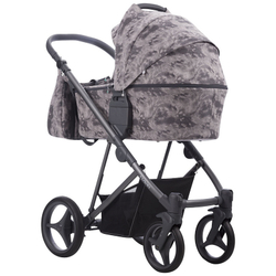 Детская коляска Bebetto Flavio 2 в 1 104 серый с узором серая рама