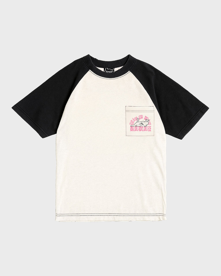 Футболка LAKAI X RIPNDIP Raglan Tee White / Black