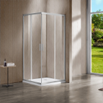 Душевой уголок Garda VSS-1G9012CLBN, 1200*900, брашированный никель, стекло прозрачное