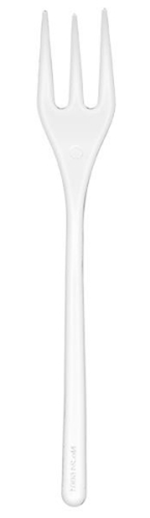 Мини-Вилка фуршетная форма, ПС прозрачная 50шт/упак, 1500шт/кор (ВЗЛП)
