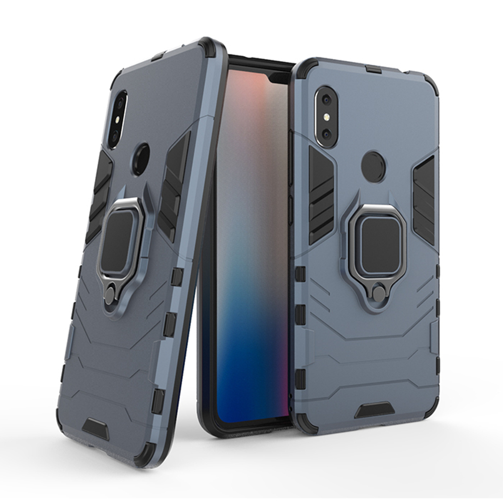 Противоударный чехол с кольцом Panther Case для Xiaomi Redmi Note 6 Pro