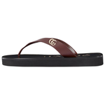 GUCCI GG Flip Flops Women"s Dark Brown