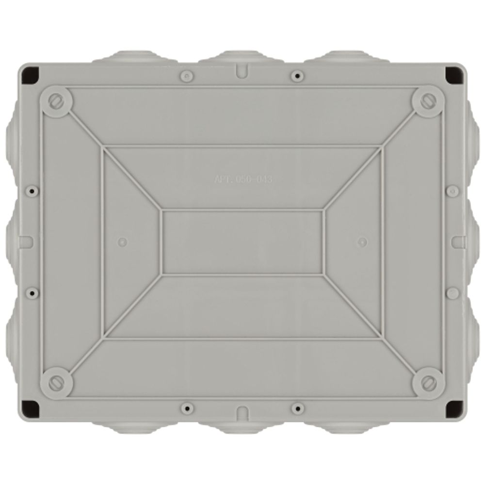 Распаячная коробка ЭРА KORv-240-190-90-12g ОП серая 240х190х90мм на винтах 12 гермовводов IP55