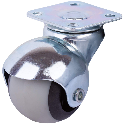 ОПОРА КОЛЕСНАЯ ПОВОР.НА ПЛОЩ. 40ММ ПЛАСТ/РЕЗ (ХРОМ 1 ШТ)