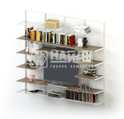 Интерьерное решение для гостиной 4 Металлик серебристый