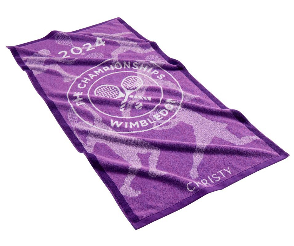 Полотенце теннисноеWimbledon Championship Towel 2024 - Фиолетовый