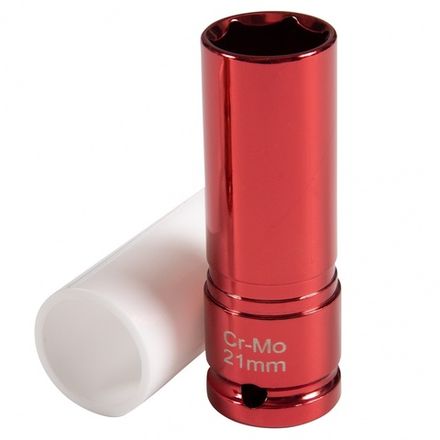 Цена на AFFIX (AF00645121) Головка торцевая ударная глубокая 1/2", 21 мм, тонкостенная, пластиковая защита