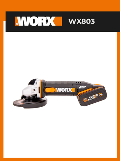 Угловая шлифмашина аккумуляторная WORX WX803