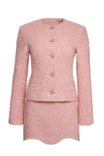 “Summer sparkle” Жакет из твида с длинным рукавом