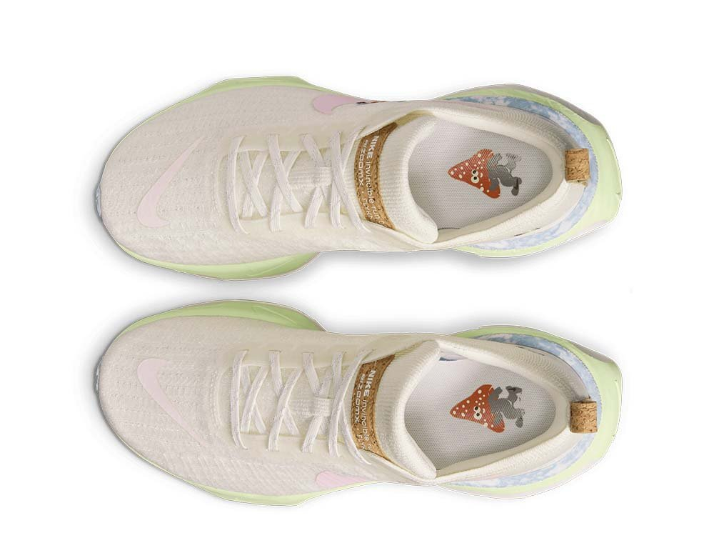 Кроссовки для бега женские Nike ZoomX Invincible Run Flyknit 3 Бело-Розовые