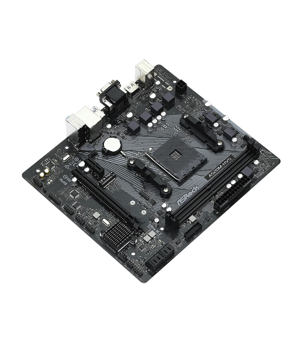 ASROCK A520M-HVS, AM4, A520, 2*DDR4, 4*SATA, 1*M.2, 4*USB 3.2, 2*USB 2.0, 1*PCIx16, 1*PCIx1, D-Sub+HDMI, mATX
