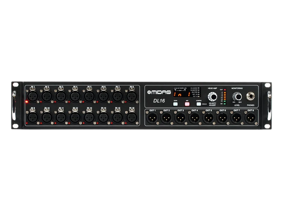 MIDAS DL16 - коммутационный блок (стейдж-бокс) для работы с микшерными консолями
