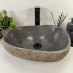 Раковина из речного камня RS-64907 43*38*15 0861